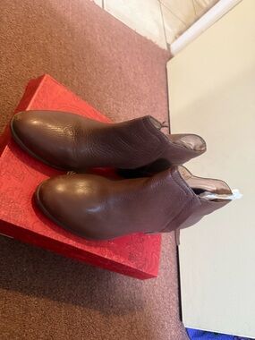 American Rag Brown Leather Ankle Booties